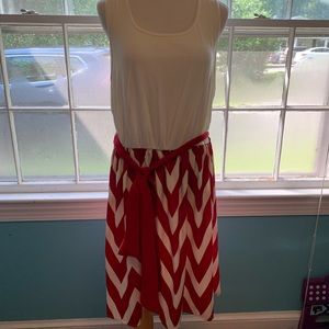 Chevron print dress